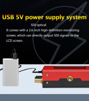 Professional Broadcast 2.6inch LCD Screen 20KM 3G SDI Optic Fiber Transceiver Transmitter and Receiver