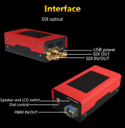 Professional Broadcast 2.6inch LCD Screen 20KM 3G SDI Optic Fiber Transceiver Transmitter and Receiver