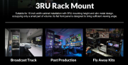 3RU Dual 7inch 1920x1200 full HD Rack Mount Monitor