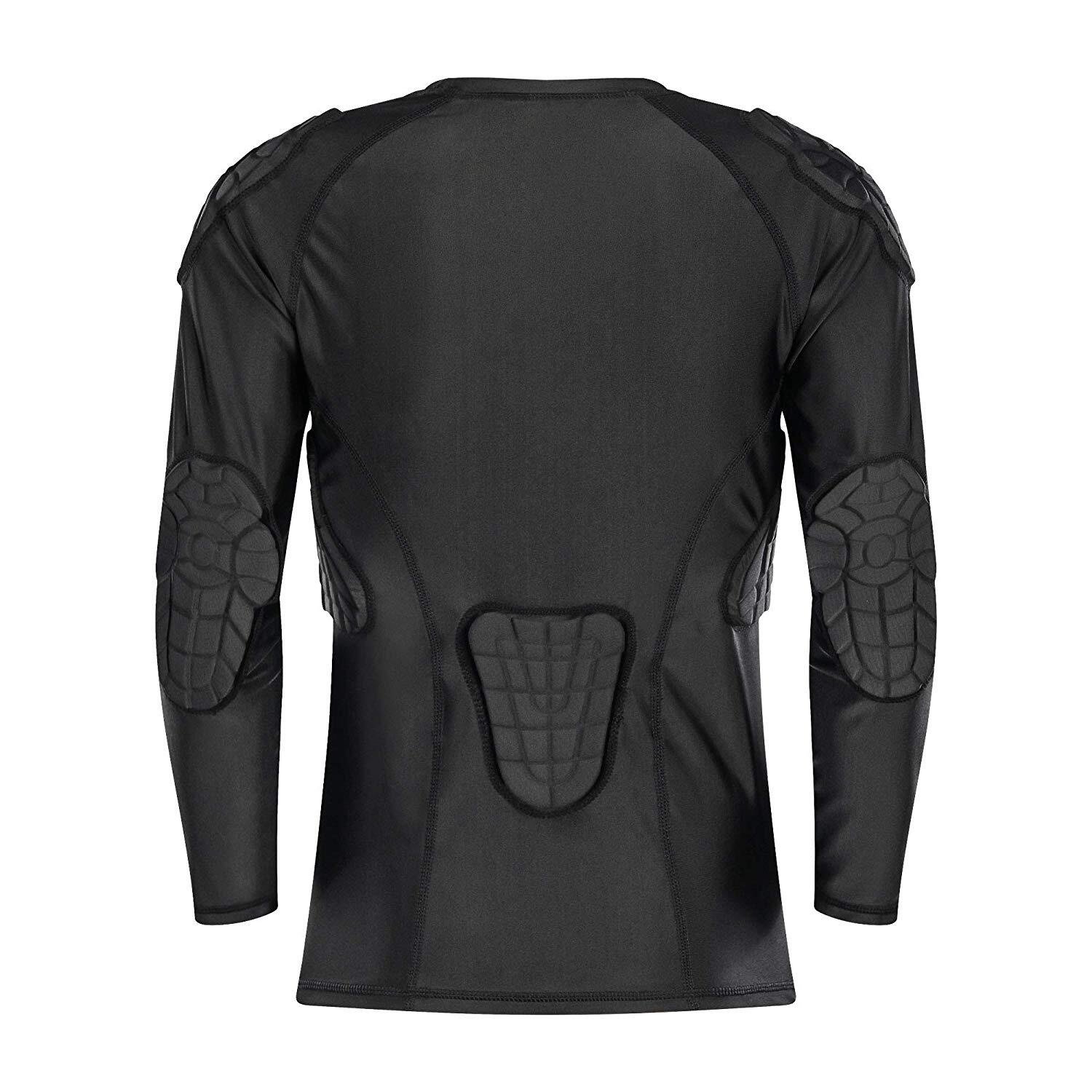 TUOY Kids Youth Padded Compression Shirt Long Sleeve Padded