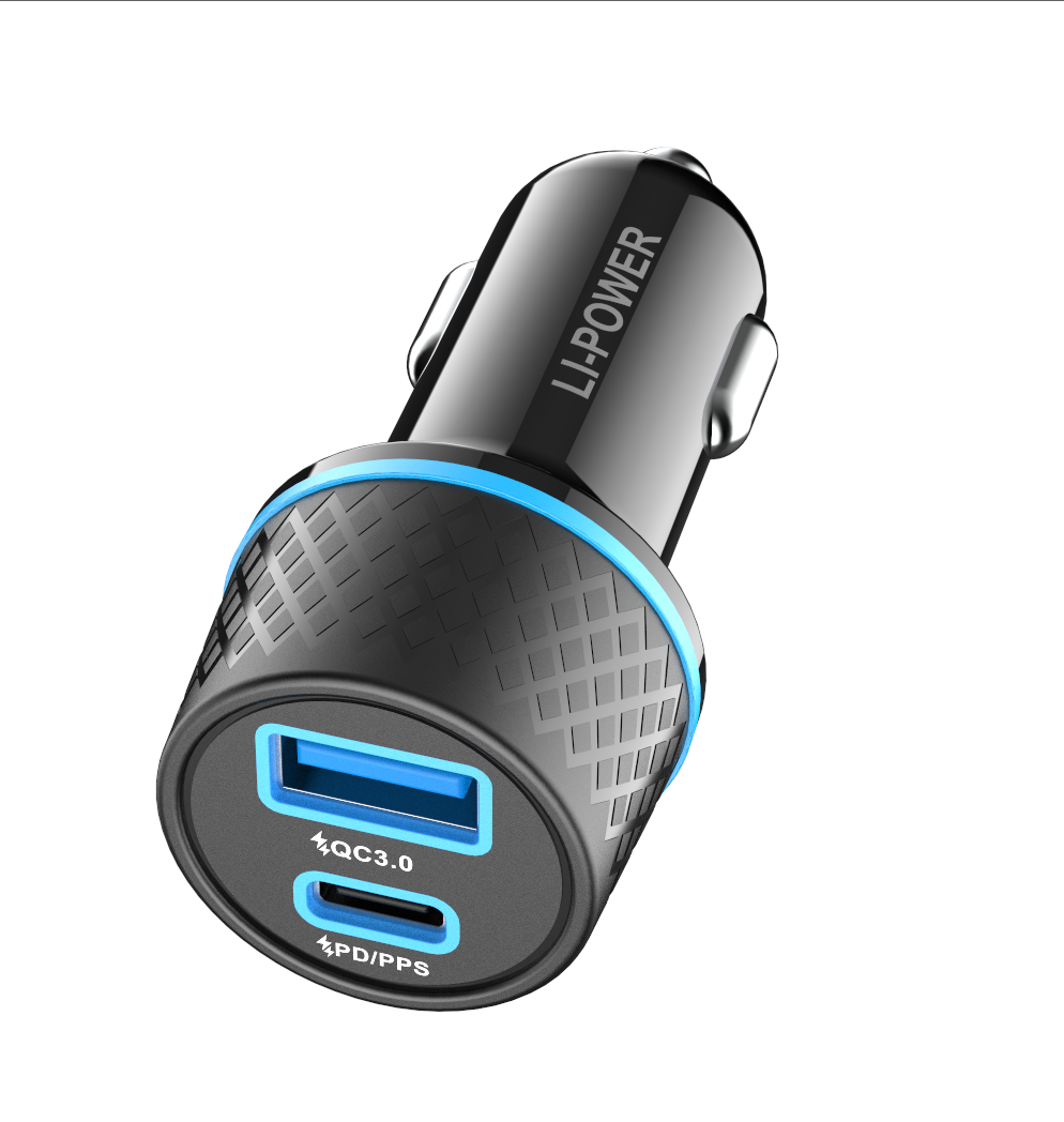 USB Car Charger 42.5W USB C Car Charger PD20W/PPS20W & QC3.0 18W/SCP22