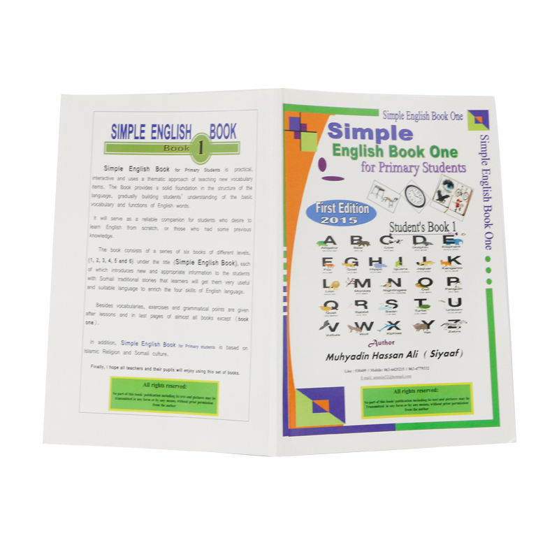 36095 Customizable Simple English Exercise book for Primary Students