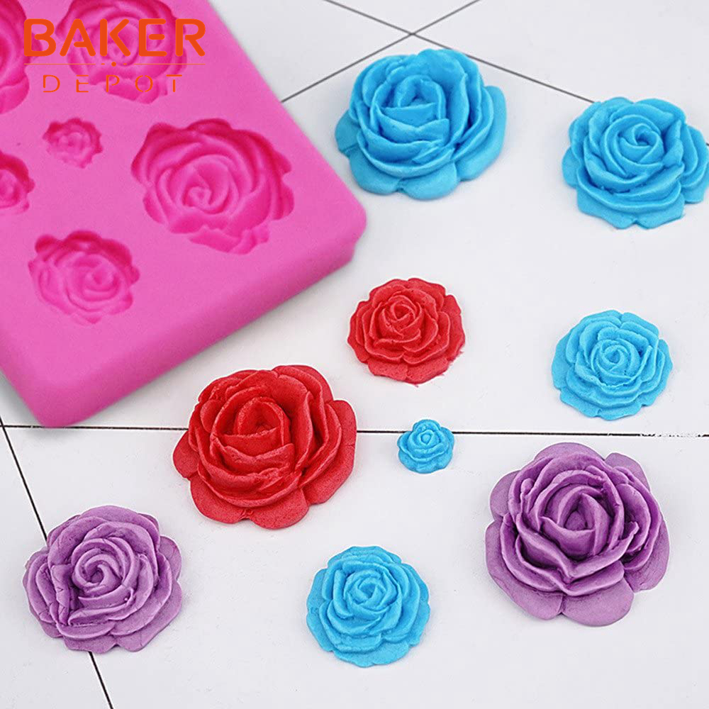 Roses Silicone Mold,rose Flower Silicone Mold,jewelry Making Craft  Diy,silicone Mould Fondant Mould,decorating Tools Sugarcraft Cake 