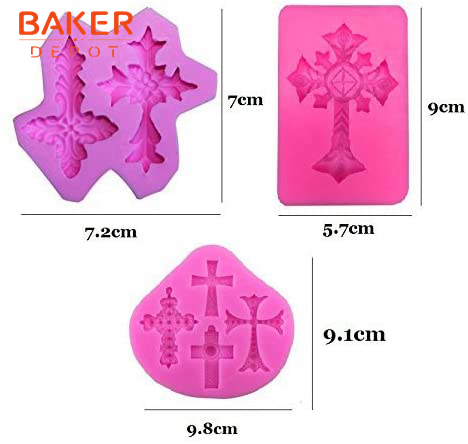 Silicone Pink & Purple Chocolate Mould, For Fondant Molds And