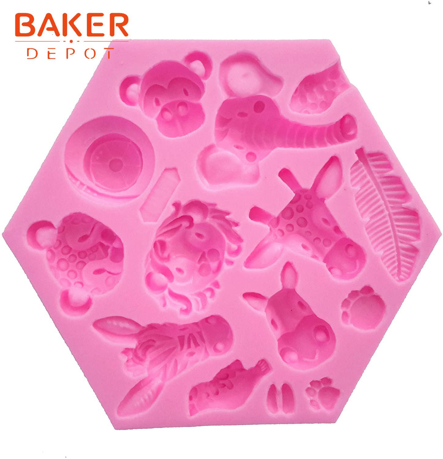 Cute Sugarcraft Silicone Gummy Molds Very Fun for Kids DIY Candy Mold  Chocolate Mold Animals, Fruits and Flowers Gummy Mold 