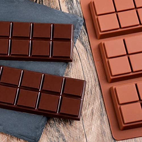 Chocolate Bar Mold Silicone Break Apart Candy Molds For1 Ounce Chocolate 2  Pack