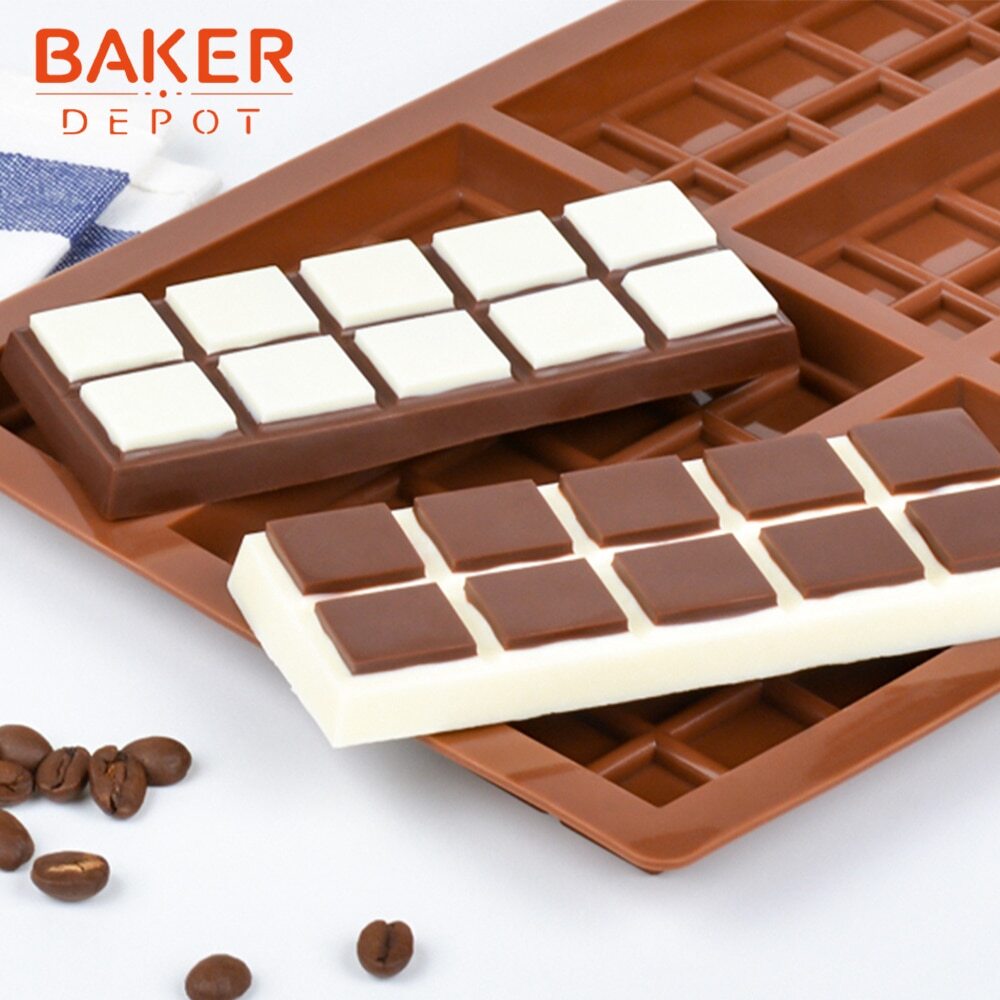 Break-Apart Chocolate Molds Silicone Chocolate Bar Sweet Molds Hot