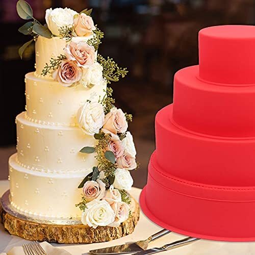 Silicone Mould for 4.5 inch Layer Cake Pan Round Cylinder Rainbow