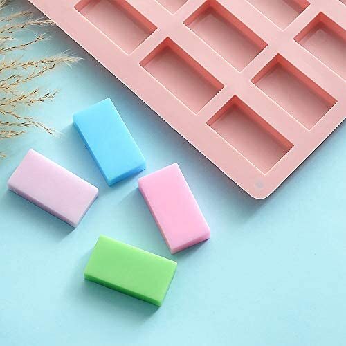Set of 3, 12 Cavity Medium Narrow Silicone Rectangle Molds, findTop Protein  Bars mold Energy Bars Maker for Caramel Bread Loaf Muffin Brownie