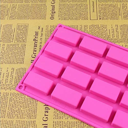 2pcs] JOERSH Chocolate Bar Mold/Granola Bar Pan, Rectangle Silicone Candy  Molds for Baking Energy Bars/Protein bars/Ganache/Brownie/Cheesecake/Cornbread/Pudding,  12-Cavity Butter Mould 