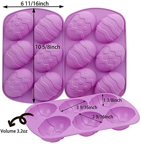 6 Large Easter Eggs Silicone Mold – Bean and Butter