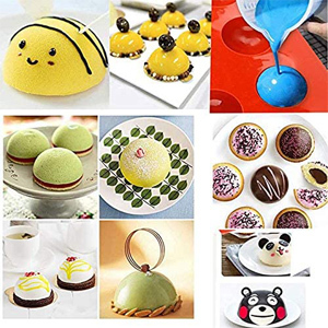 2Pcs Semi Sphere Silicone Mould Baking DIY Mold