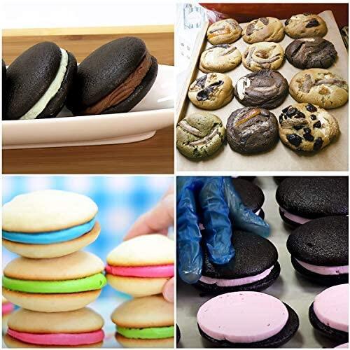 Silicone Muffin Top Pan Molds, 3 Round whoopie pie baking pans Mini Tart  Pan for Egg/Corn Bread/Buns/Breakfast Sandwiches, Non-Stick and Food-grade,  6-Cavity Pack of 3