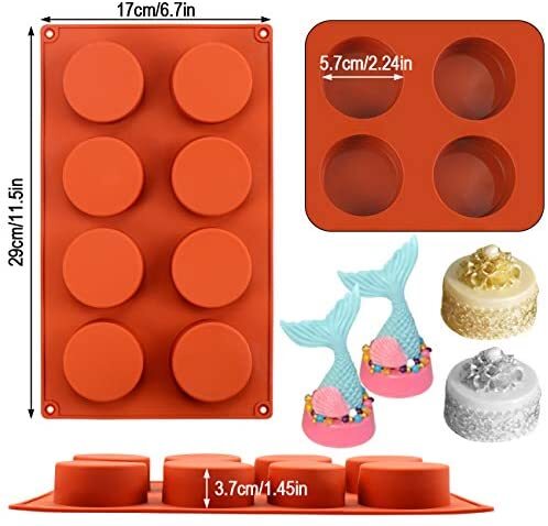 Silicone Brownie Pan 2 Pack Square Bar Molds Smore Mold For Baking Smores.  Cupcake. Cheesecake. Cornbread. Muffin. Sponge Cake. Soap. Resin Epoxy  Casting 