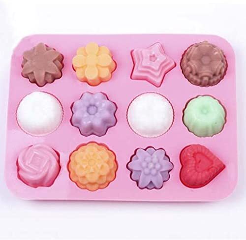 12Pcs Silicone Cake Molds - Reusable Jelly Baking Moulds for Cupcakes and  Muffins - Eco-Friendly Pastry Tools - Random Colors – pocoro