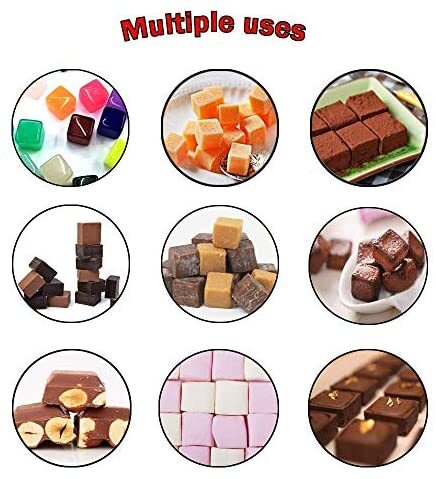 Square Silicone Mold, 126 Cavity Ice Cube Trays Candy Fudge Chocolate Jelly  Molds