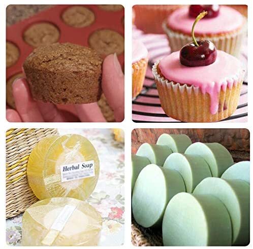 Silicone Molds [Half Sphere, 6 Cup] Cupcake Baking Pan - Free Paper Mu —  Freshware