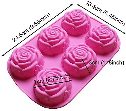 BAKER DEPOT Silicone Mold for Handmade Soap, Cake, Jelly, Pudding