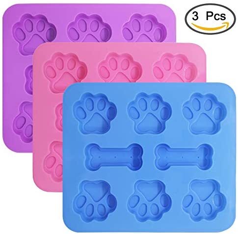 2 Pack Value Silicone Molds Pet Paw Print Animal Paw Print for Homemade Dog  Treats, Baking Chocolate Candy, Oven Microwave Freezer Safe - Yahoo Shopping