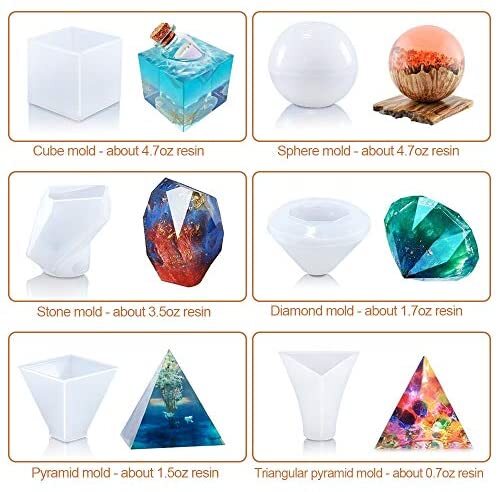 Pyramid Silicone Molds Small Pyramid Mold for Resin Candle Art