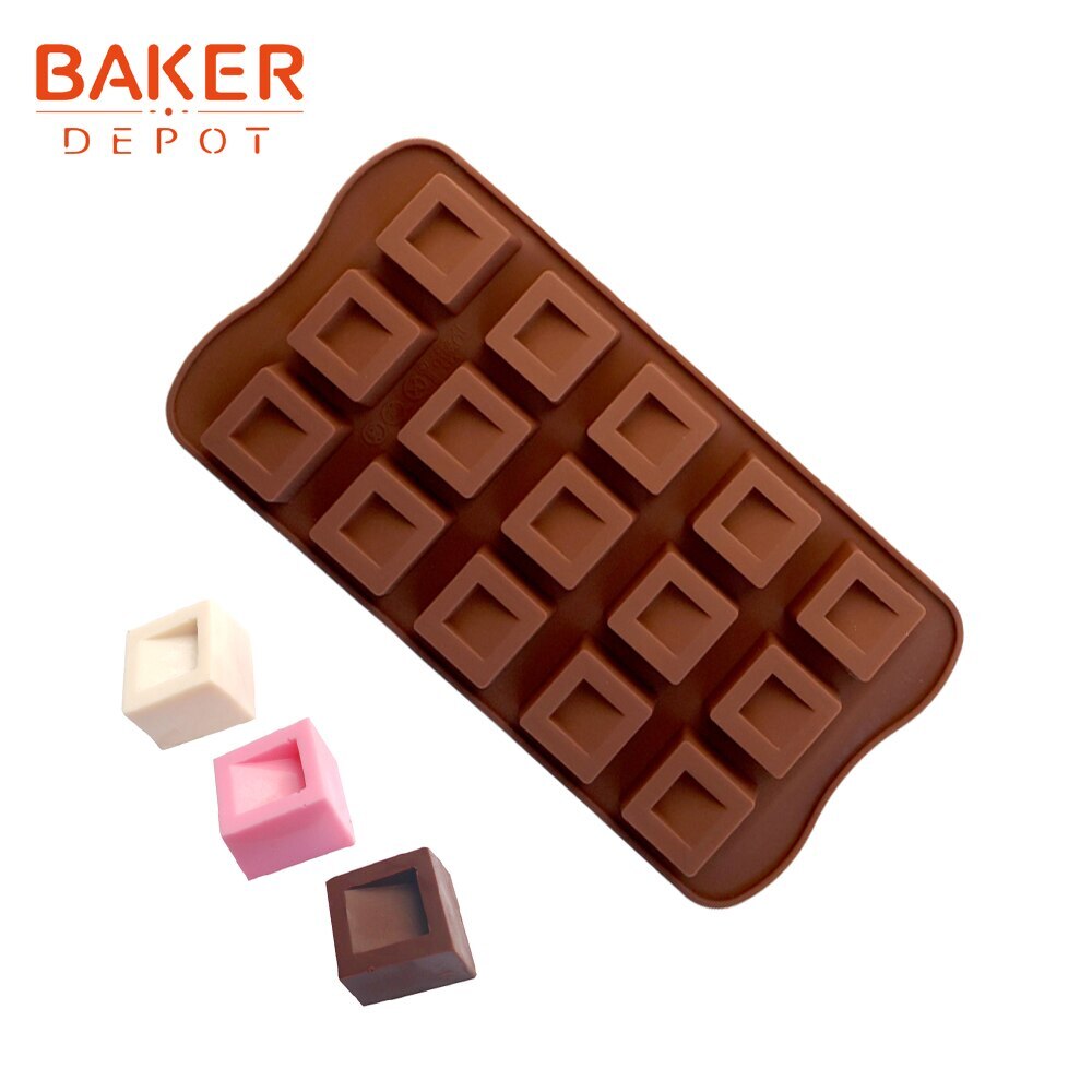 Square Silicone Molds Pastry Pastry  Silicone Mold Desserts Cubes -  15holes Cake - Aliexpress