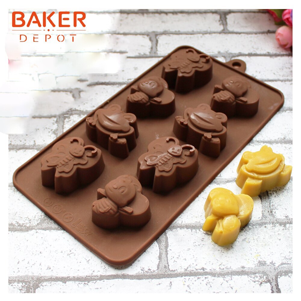Papaba Silicone Mold,Silicone Mold Food Grade Butterfly Shape DIY Reusable Cake Mold for Chocolate, Size: One size, Other