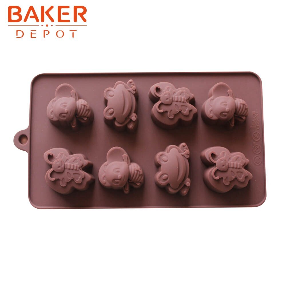 SHENHONG Mini Spiral Donuts Shaped Chocolate Mold Small Size Silicone Candy  Mould Chocolate Bakeware Dessert Decorating Tools
