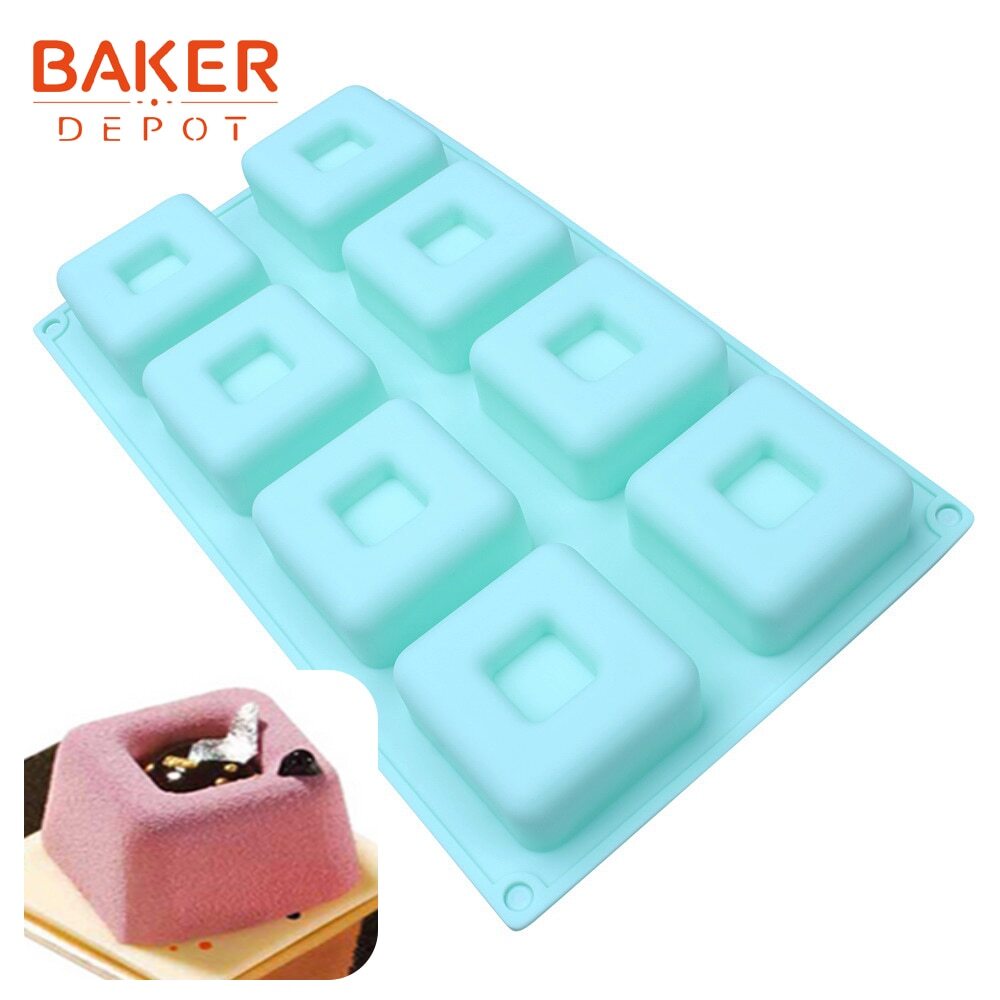 BAKER DEPOT 500ML Silicone Mold for Handmade Soap Mold Toast Mold