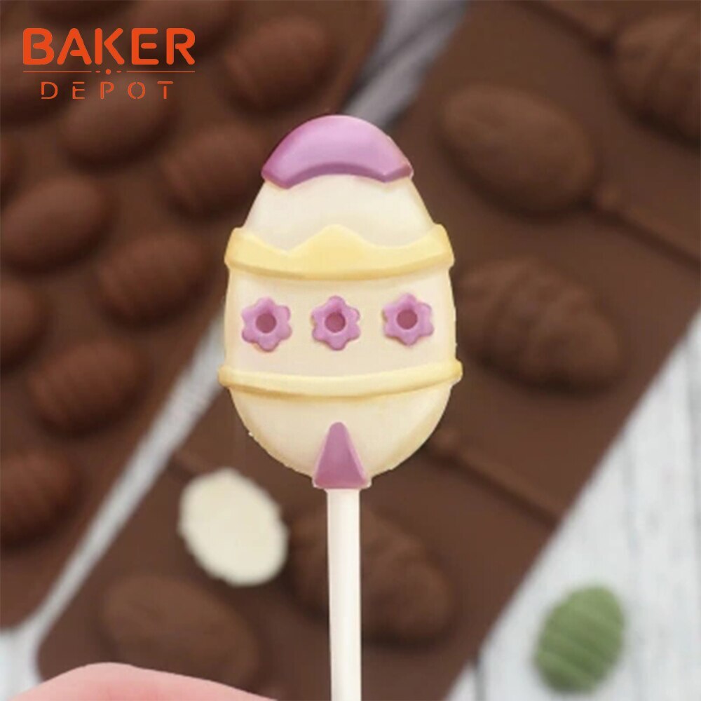 BAKER DEPOT 3 Pack Big Easter Egg Mold 6 Cavity Big Eggs Shape Silicone  Molds For Chocolate Bombs Cake Bakeware DIY Handmade Soap Tool