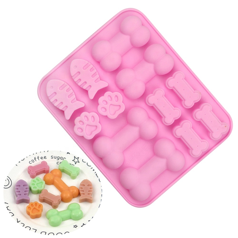 LYWUU Cat Shaped Silicone Ice Cube Molds and Tray Jelly Biscuits Chocolate  Candy Making or Gelatin Setting