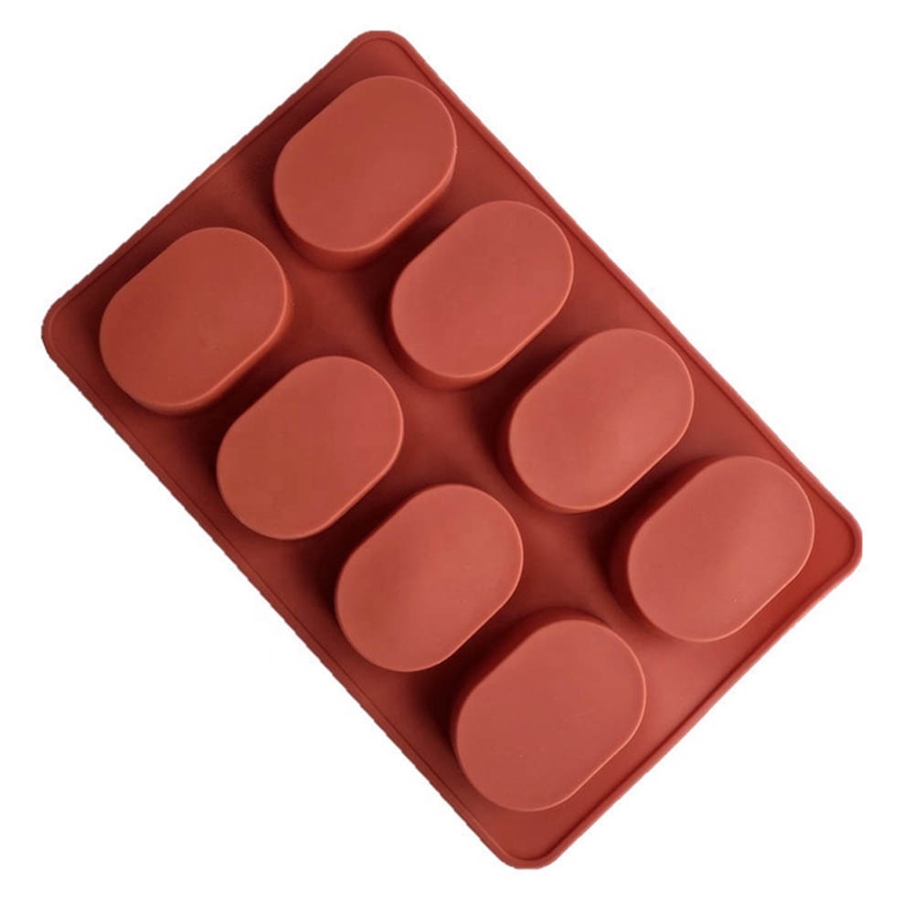 Silicone Soap Molds, 6 Cavities Diy Handmade Soap Molds - Cake Pan