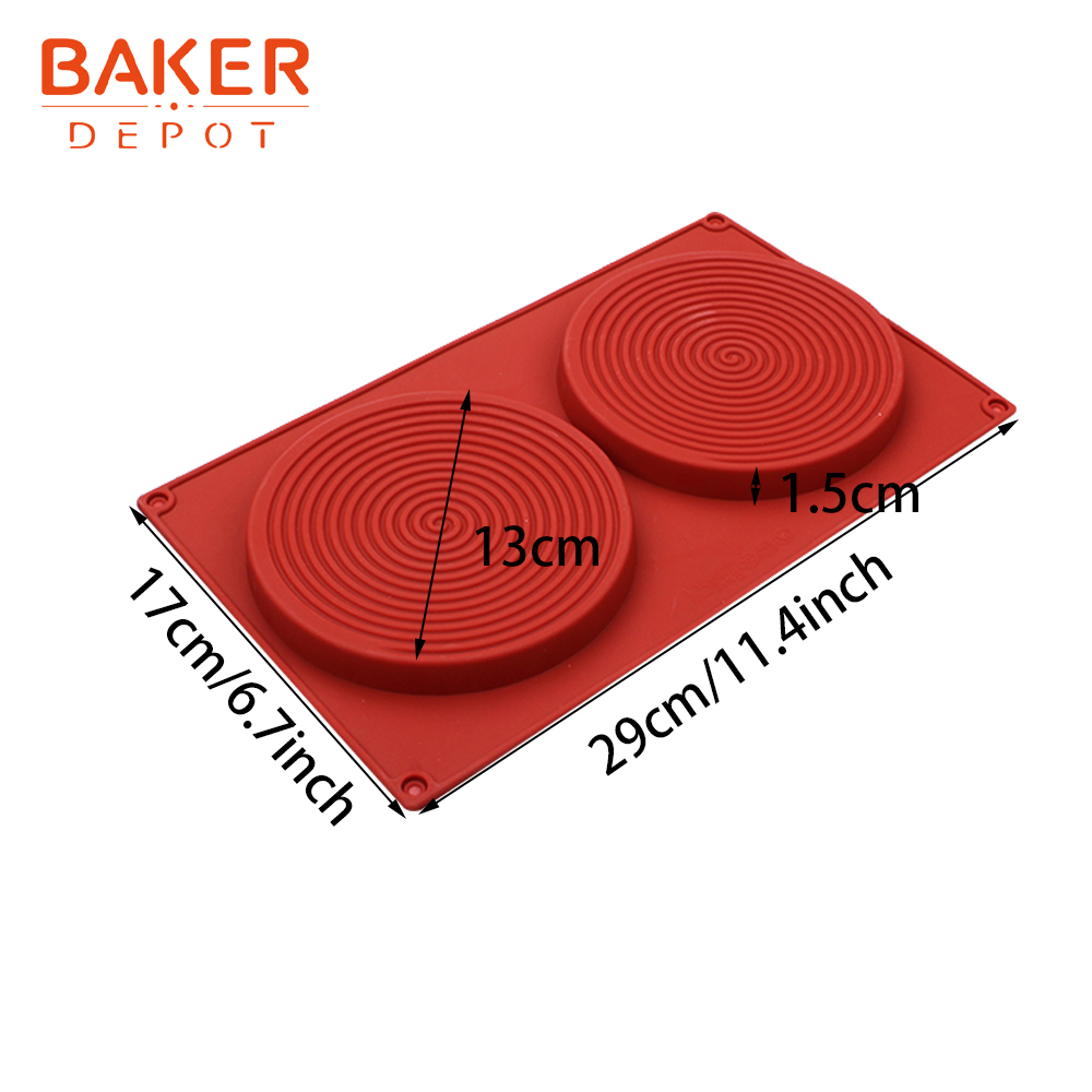 6 Cavity Large Round Disc Silicone Mold Resin Coaster Mould Non
