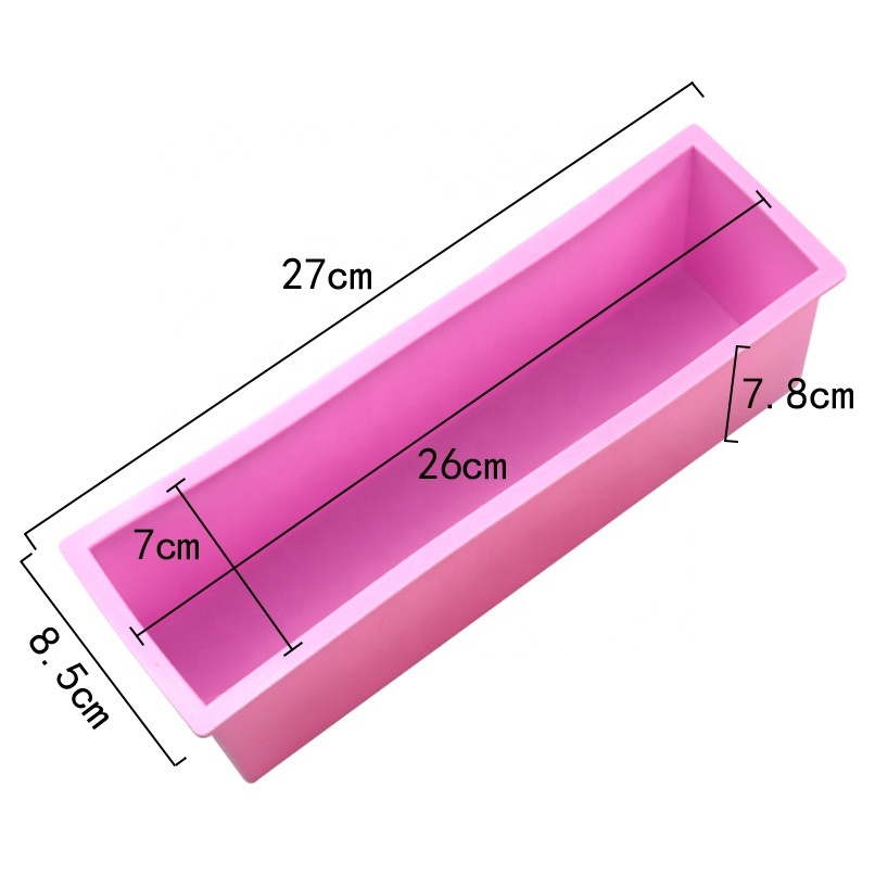 1200ml Rectangle Silicone Soap Mold Wooden Box With Cover Diy Handmade Form  Soap Craft Cake Toast Loaf Bak… in 2023