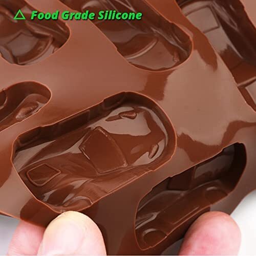 2 Pcs Break Apart Chocolate Molds Silicone Deep Candy Bar Molds