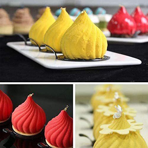 6PCS Muffin Cupcake Moulds Silicone Cupcake Mold Fondant Pan 3D