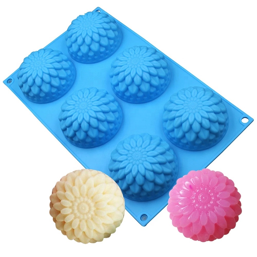 Flower Wax Melt Molds Silicone Mold for Candle Making Soap Jelly Pudding  Molds DIY Cake Decorating Tools Random Color Weight:95g 1pc
