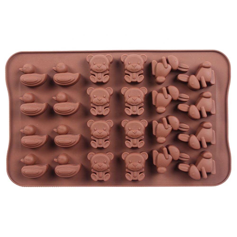 Cute Animal Shaped Silicone Chocolate Mold