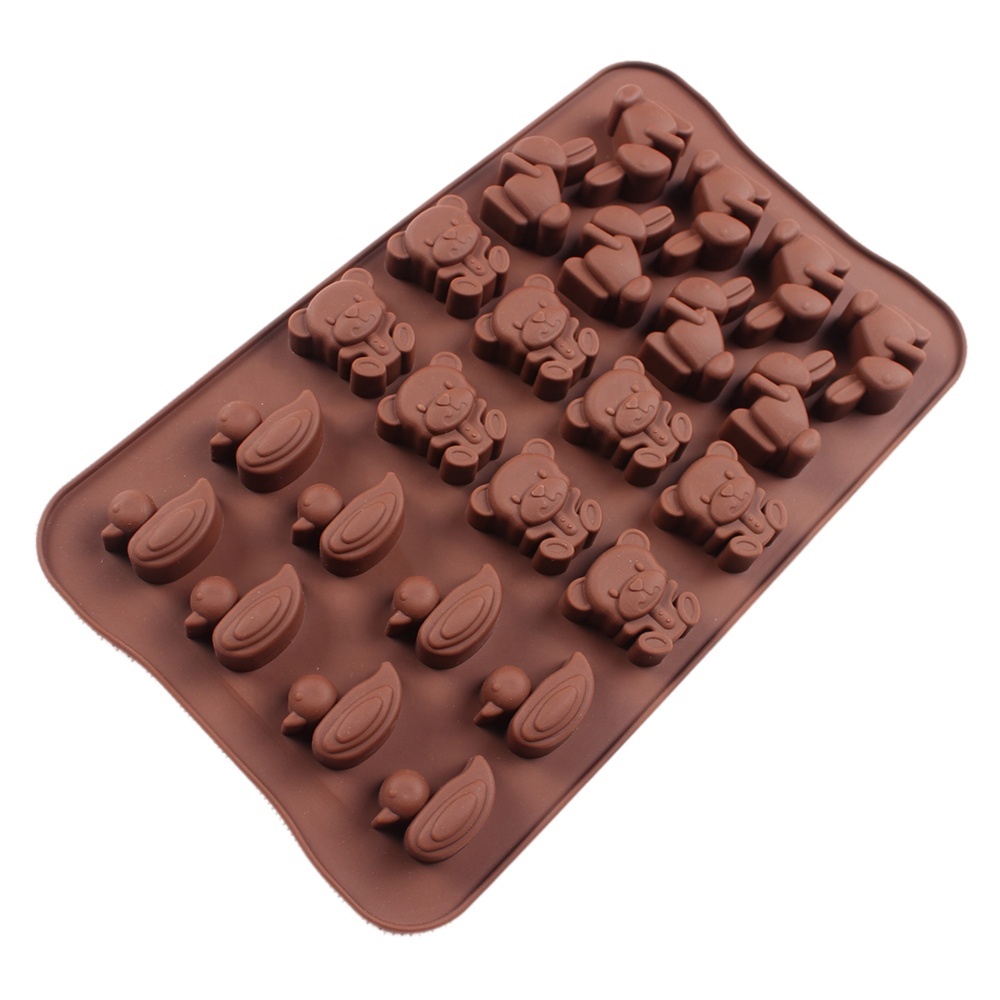 Food Grade Break-Apart Chocolate Molds Set of 4 Packs Non-Stick Silicone  Protein and Energy Bar Molds