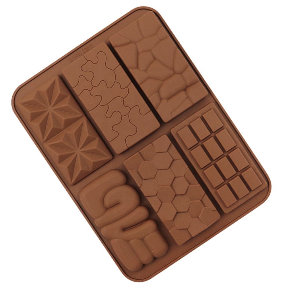 Silicone Chocolate Molds Rectangle Chocolate Energy Bar Silicone Molds for  Chocolate Candy Bars