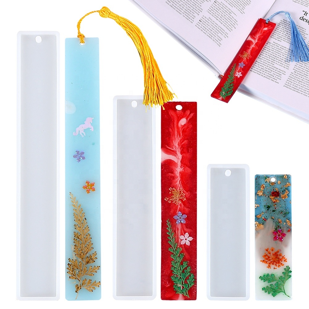 High Quality Rectangle Silicone Bookmark Epoxy Resin Mold - China