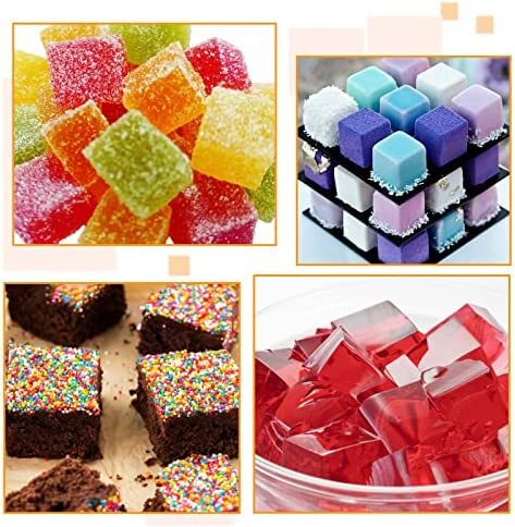 Square Cake Pop Mold Silicone, 2pcs 15 Cavity Cake Pops Molds for  Chocolate, DIY 1.2x 1.2x 1.2 Cake Pops, Cake Bites, Truffles, Jello,  Brownie, large Candy Cubes