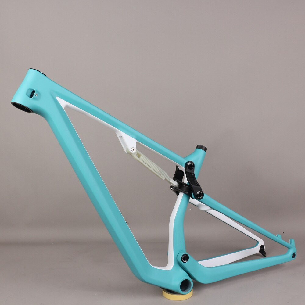 Ful Suspension Carbon Fiber T1000 MTB Bike XC Frame FM198 29er Boost Custom  Paint Travel 120mm