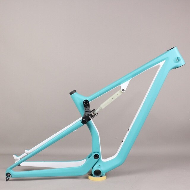 Ful Suspension Carbon Fiber T1000 MTB Bike XC Frame FM198 29er Boost Custom  Paint Travel 120mm