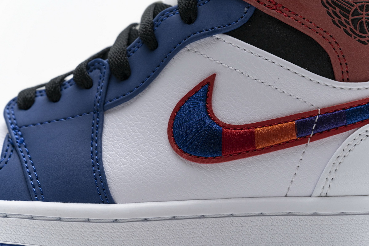 Perfectkicks | PK God Jordan 1 Mid Multi-Color Swoosh,852542-146