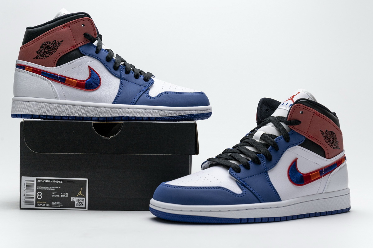 Perfectkicks | PK God Jordan 1 Mid Multi-Color Swoosh,852542-146