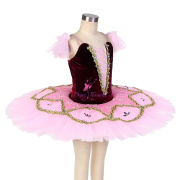 BLL524 Burgundy Pre-professional Ballet Tutu