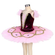 BLL524 Burgundy Pre-professional Ballet Tutu