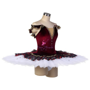 BLL554 Burgundy Pre-professional Ballet Tutu