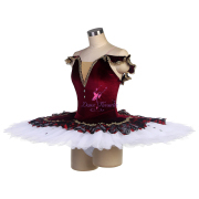 BLL554 Burgundy Pre-professional Ballet Tutu