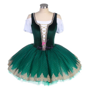 BLL564 Green Pre-professional Ballet Tutu
